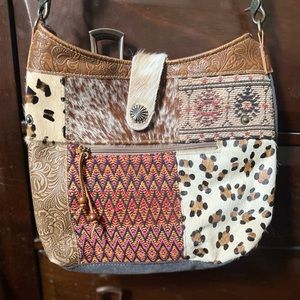 Myra Fur print purse